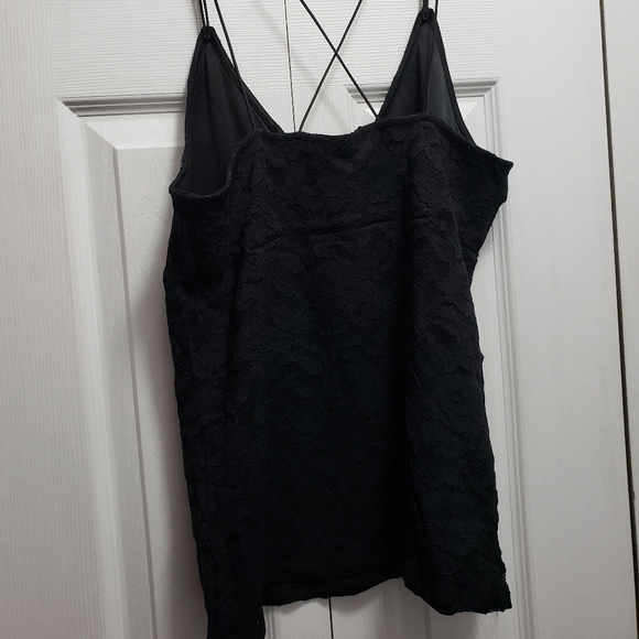 NWT Express Black Lace Strappy back tank L - Picture 3 of 7